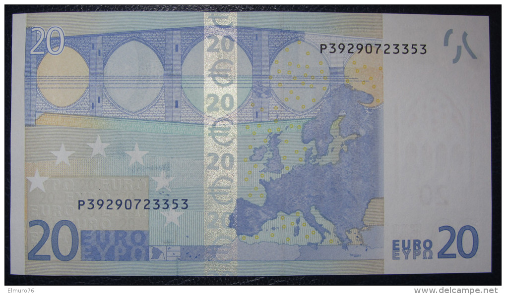 20 EURO R029G1 Draghi Netherlands  Serie P Perfect UNC - 20 Euro