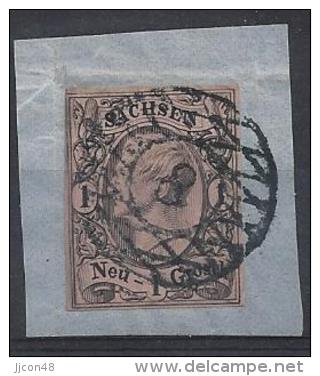 Germany (Sachsen) 1855-56 (o) Mi.9 IIb - Saxony