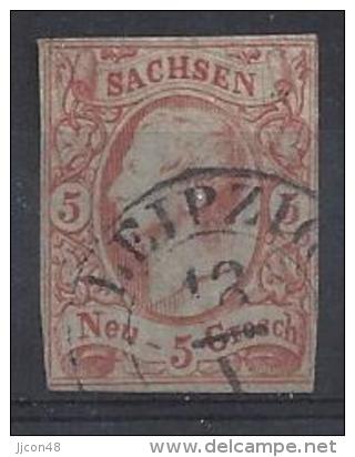 Germany (Sachsen) 1856-63 (o) Mi.12c - Saxe