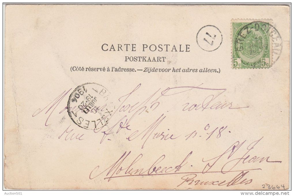 23664g PAPETERIES  - Gastuche - 1904 - Rail - Grez-Doiceau