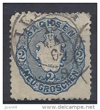 Germany (Sachsen) 1863 (o) Mi.17b - Saxe