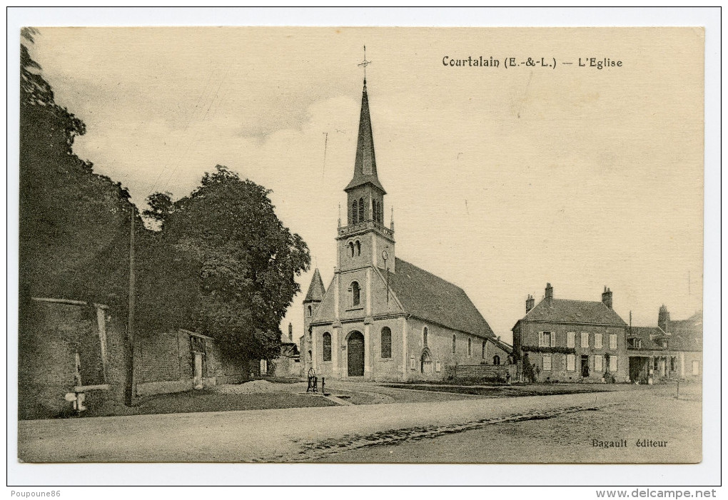 28 CPA  COURTALAIN - L'EGLISE - Courtalain