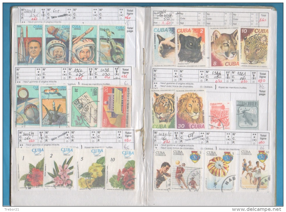 Carnet De CUBA - Cote  84,40 €uros. 7 Scans - Collections (with Albums)