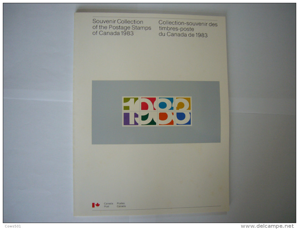 Canada  : Collection Souvenir Des   Timbres- Poste  Neufs  De L' Année 1983  Complète - Blocks & Sheetlets