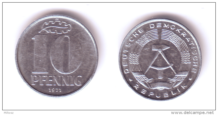 Germany DDR 10 Pfennig 1971 A - 10 Pfennig
