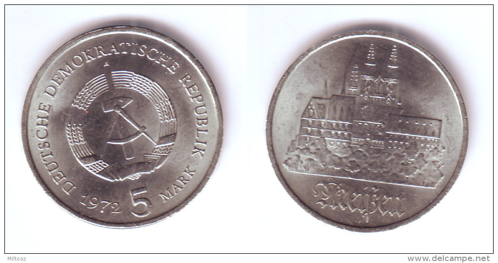 Germany DDR 5 Mark 1972 A City Of Meissen - 5 Marcos