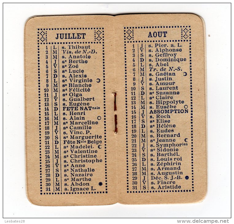 CALENDRIERS AGENDA PETIT FORMAT  CALENDRIER 1935  Signé VANDER  Publicitaire Maroquinerie   Tinois-Daval  Class  304 - Petit Format : 1921-40