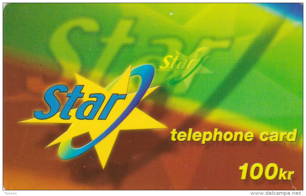 Norway, NOR-PPC 07VIII-04, Star Telephone Card, 2 Scans.   Also Denmark. - Norvegia