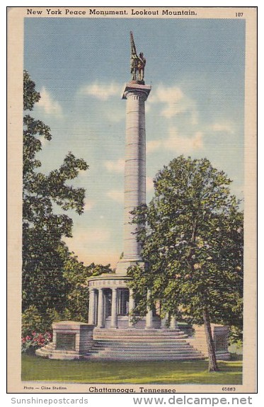 New York Peace Monument Lookout Mountain Chattanooga Tennessee - Chattanooga