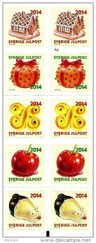 Sweden - 2014 - Christmas - Mint Self-adhesive Stamp Booklet - Nuovi