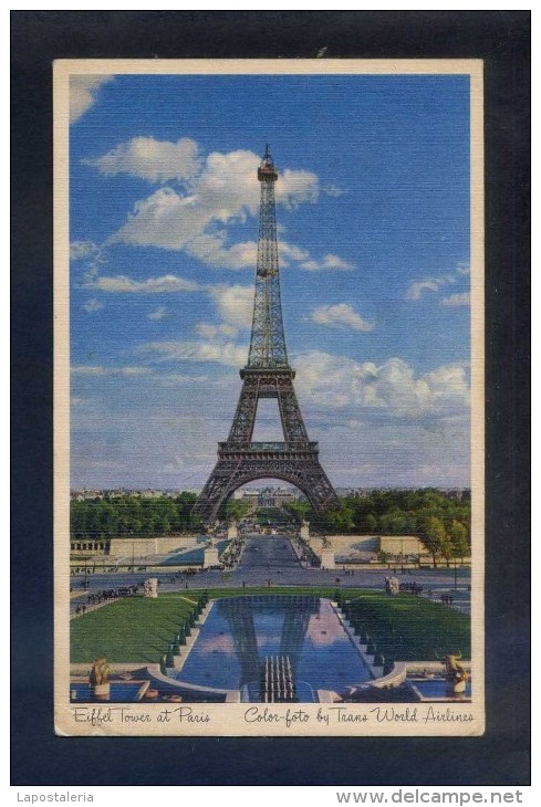 USA. TWA. *Eiffel Tower At Paris* Nueva. - Otros & Sin Clasificación