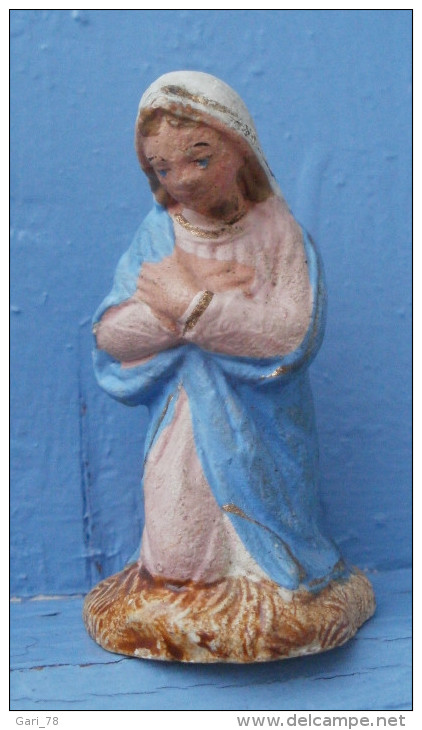 SAINTE VIERGE, Ancien Santon Crèche De NOEL, - Santons