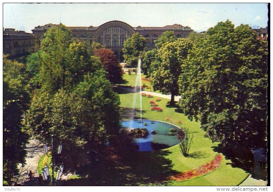 Torino - Giardini E Stazione Di Porta Nuova - 55 - Formato Grande Non Viaggiata - Parks & Gärten