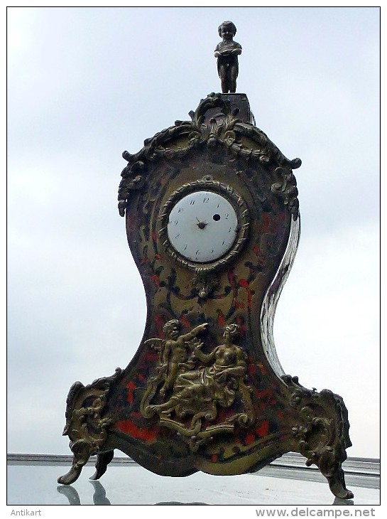 RARE - LOUIS XIV - Porte-montre - Enfant Pissant Sur Le Temps - Marqueterie Mode Boulle, Fin XVIIe Déb. XVIIIe Siècle - Other & Unclassified