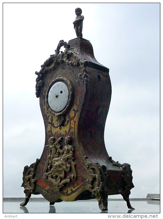 RARE - LOUIS XIV - Porte-montre - Enfant Pissant Sur Le Temps - Marqueterie Mode Boulle, Fin XVIIe Déb. XVIIIe Siècle - Other & Unclassified