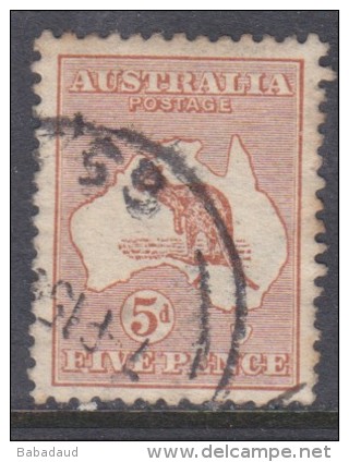 Australia, Kangaroo, 1913, 5d Chestnut,  Used C.d.s. - Used Stamps