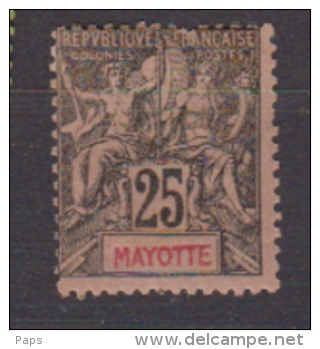 1900/1907-MAYOTTE N°8* - Unused Stamps