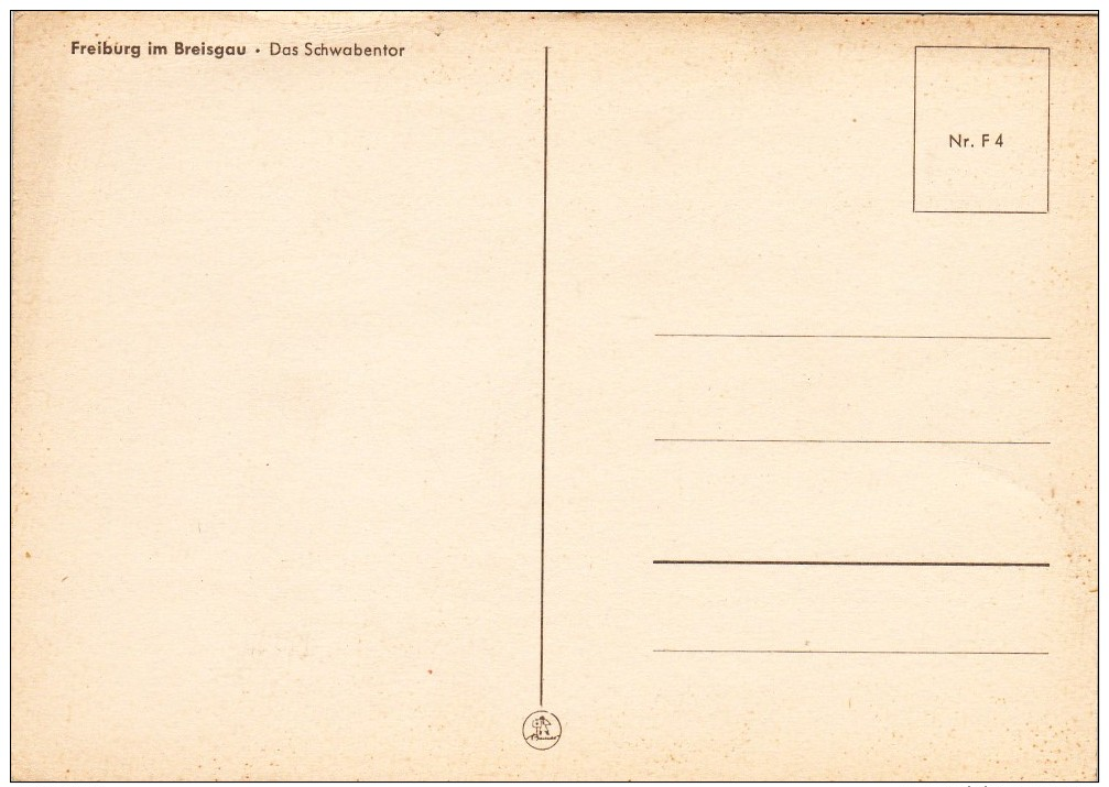 Postcard Of Das Schwabentor, Freiburg Im Breisgau, Baden-Württemberg, Germany, B10. - Freiburg I. Br.