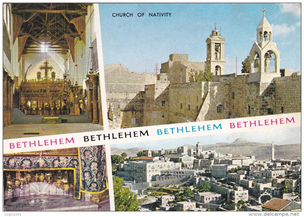 BETHLEHEM:CHURCH OF NATIVY ,POSTCARD FOR COLLECTION,RARE.ISRAEL. - Monuments