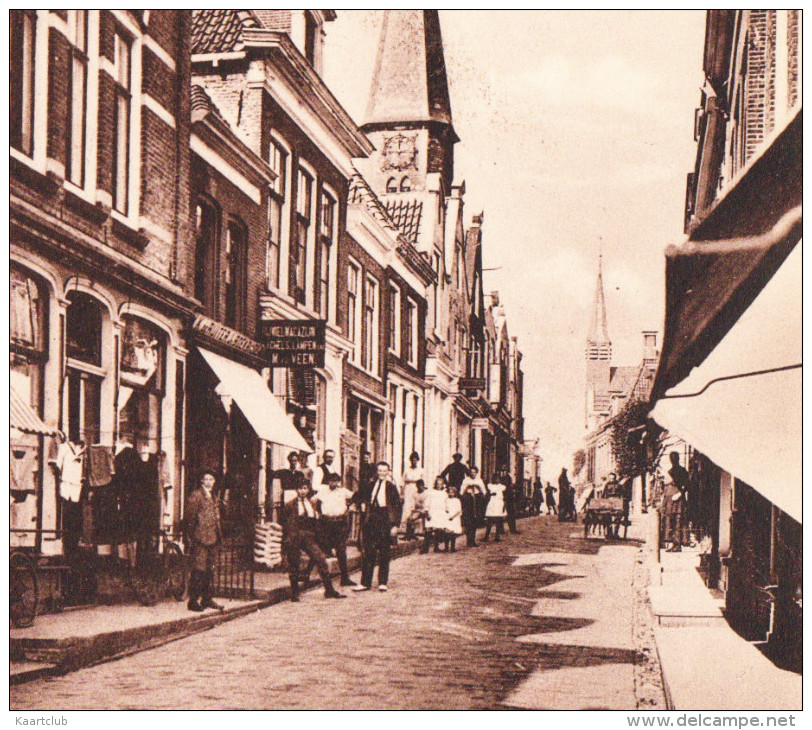 Dokkum - Hoogstraat (Kar, Fiets, Winkels, Personeel Etc.)    - Friesland - Holland/Nederland - Dokkum