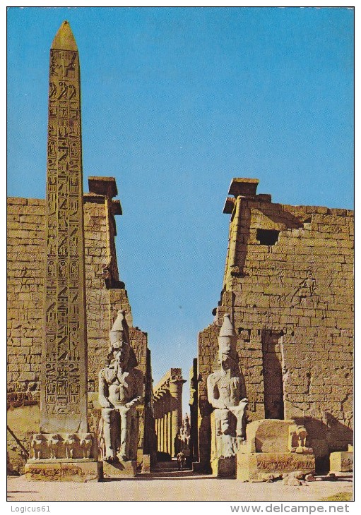 CAIRO:LUXOR TEMPLE:GREAT PYLON AND OBELISK,POSTCARD FOR COLLECTION,RARE,EGYPT - Louxor