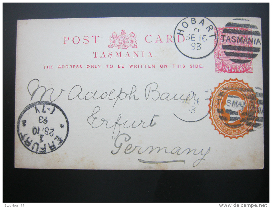 1893 , Postcard  To Germany - Cartas & Documentos