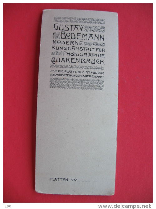 Carton Photography:Gustav Bodemann Quakenbruck - Quakenbrück