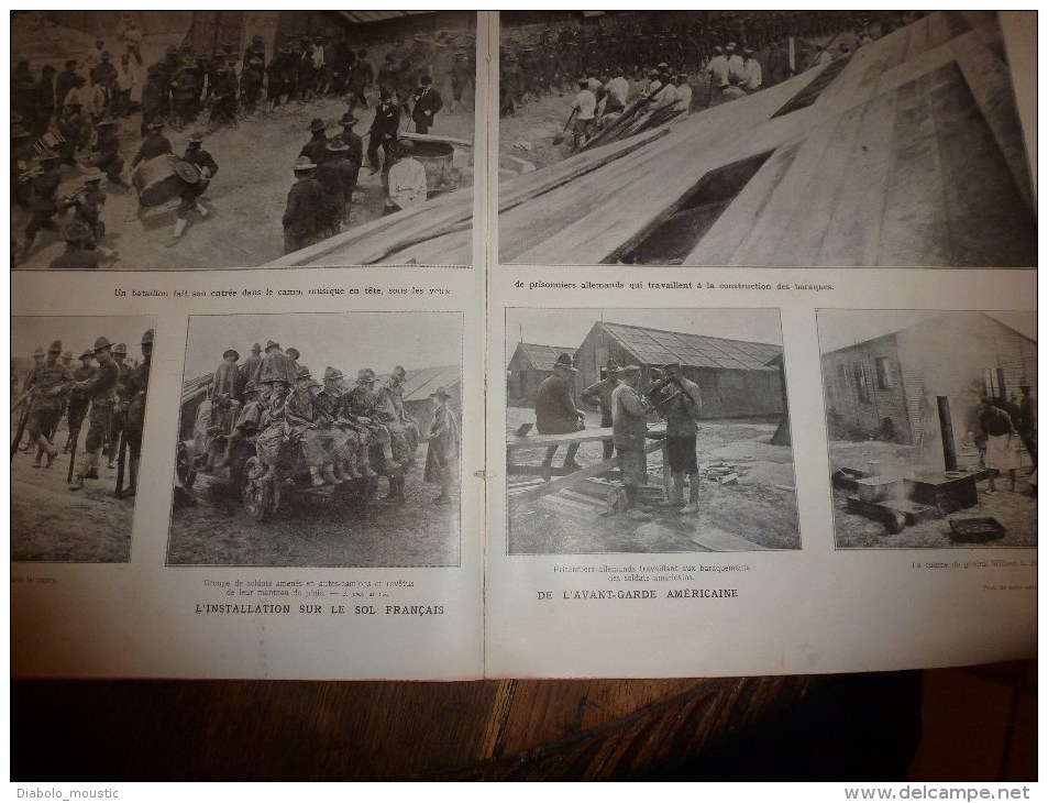 1917 Les USA inquiets prennent part à la guerre mais tout est déjà joué ; Grades et insignes des américains; FLORENCE.