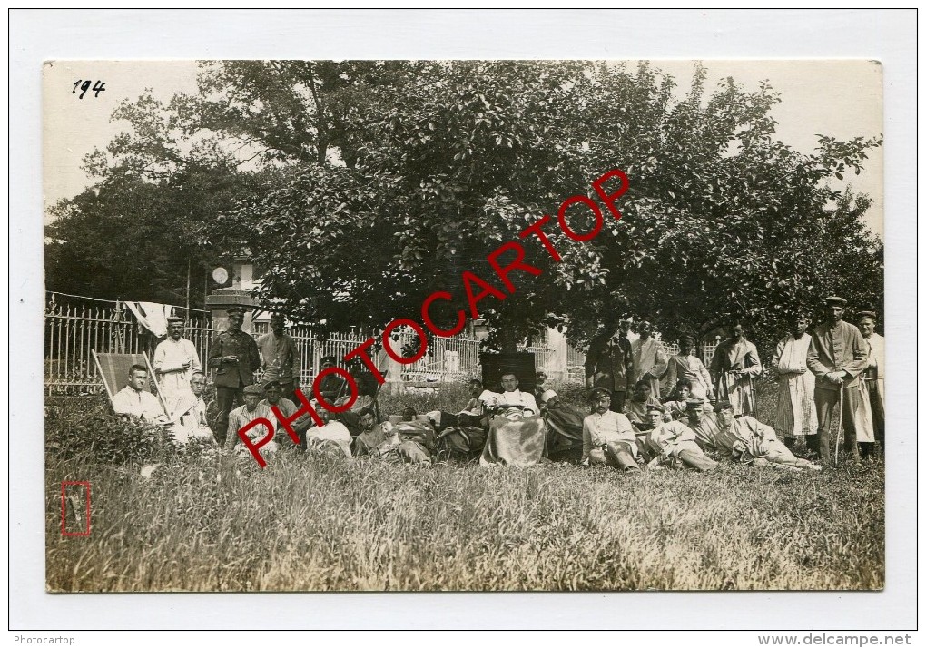 RECHICOURT Le CHATEAU-Lazarett 4-Chateau Domaine KETZING-2xCartes Photos Allemandes-Guerre 14-18-1WK-France-57- - Rechicourt Le Chateau