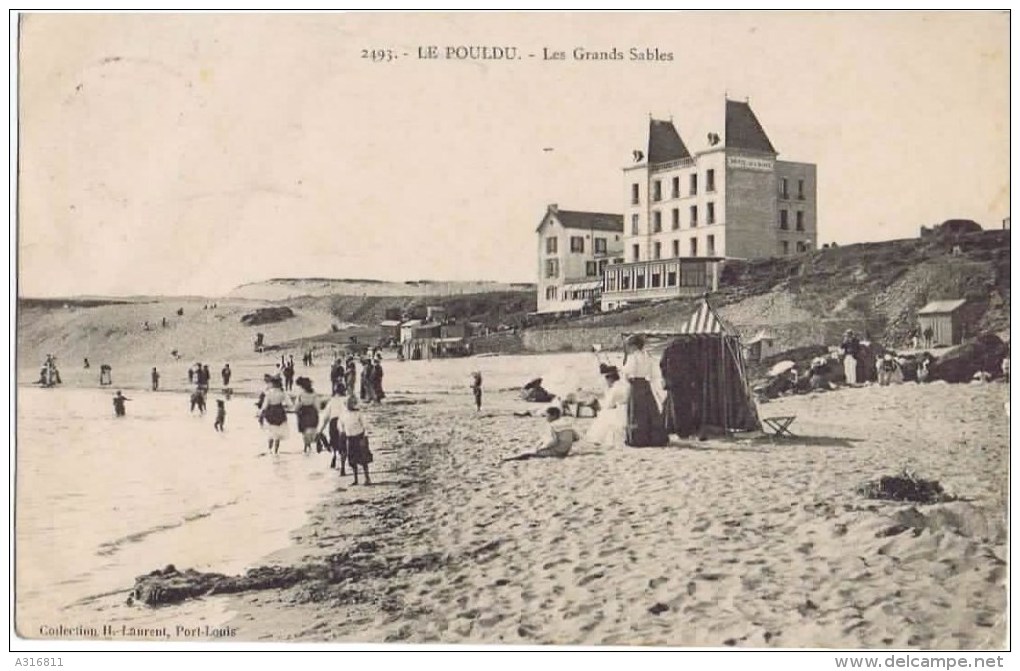 Cpa LE  POULDU  LES GRANDS SABLES - Le Pouldu