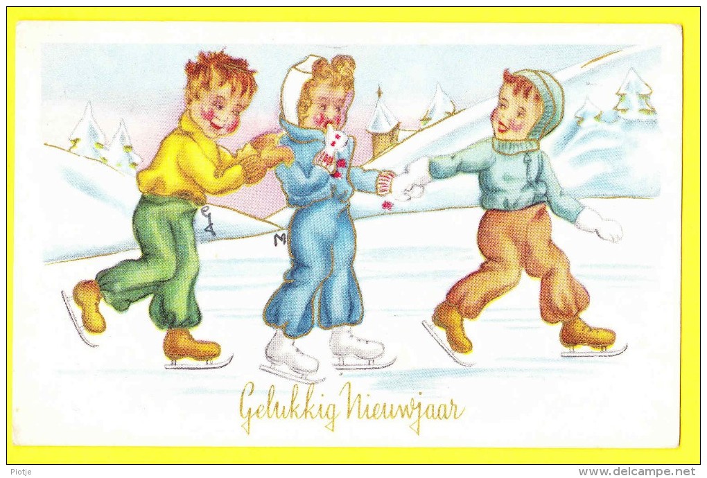 * Fantaisie - Fantasie - Fantasy (Christmas - Noel - Kerstmis) * (JC) Enfants, Child, Ice Skating, Patinage, Love, Amour - Altri & Non Classificati