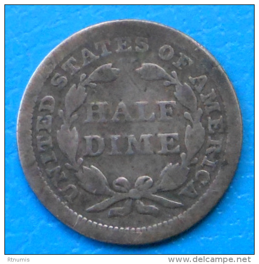 Etats-Unis United States Half Dime 1853 Km 76 - Half Dimes