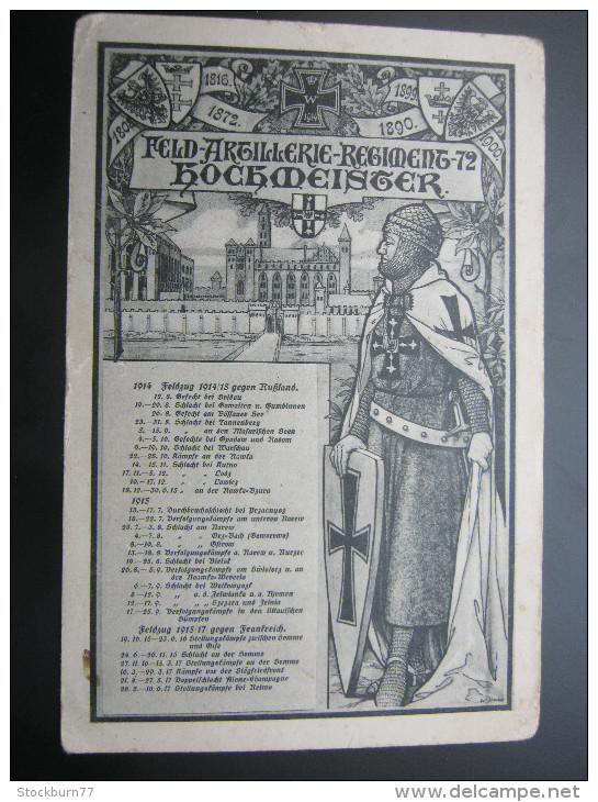 MARIENWERDER , Regimentskarte   , Schöne Karte  1917 - Ostpreussen