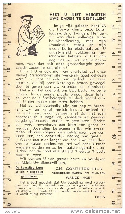 Buvard Vloeipapier Pub Reclame Tuingids Gonthier - Wanze Hoei - Agricultura