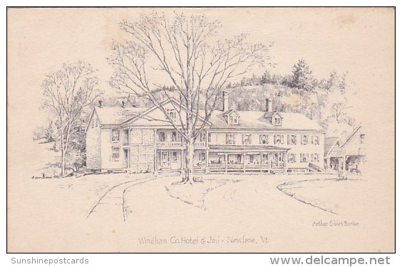 Windham Company Hotel &amp; Jail Newfane Vermont - Other & Unclassified