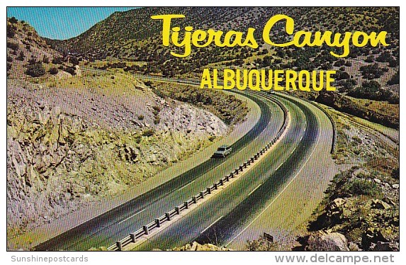 Scenic Tijeras Canyon And Famous U S Highway 66 Approaching Albuqerque New Mexico - Albuquerque