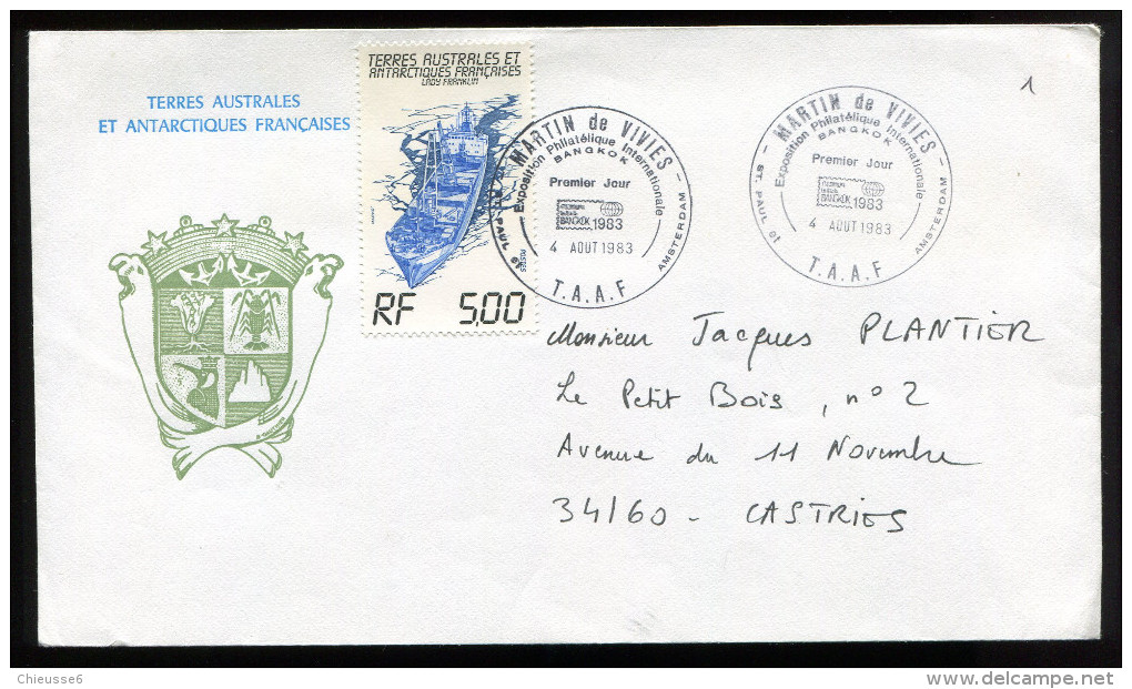 0499 - TAAF - 1er Jour - - Martin De Vivies - 4 Aout 1983 - - FDC