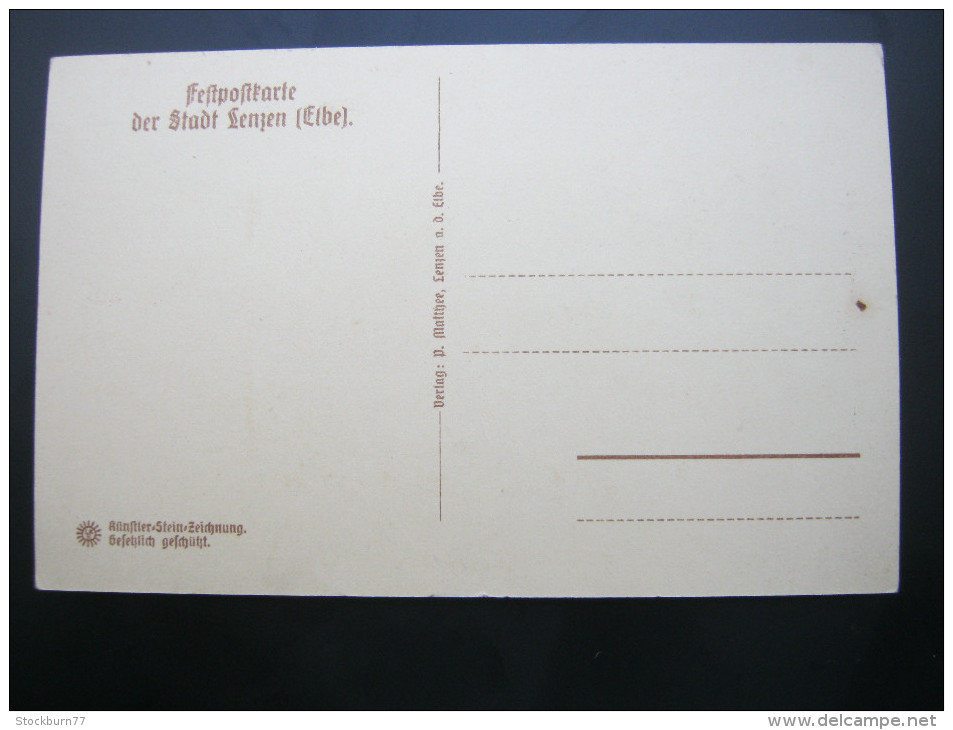 LENZEN ,  1000 Jahrfeier  ,  Schöne Karte   1929 - Lenzen