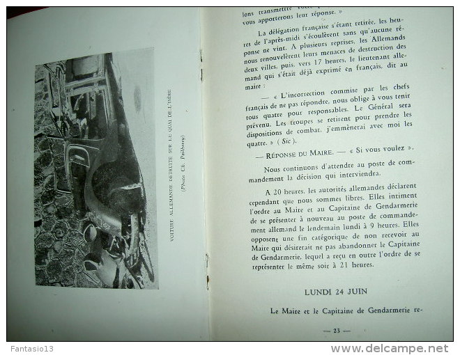 Romans (Drôme) Sous L'occupation Allemande   Paulin Pailherey   18 Juin-5 Juillet 1940  Récit 2e Guerre Mondiale - Weltkrieg 1939-45