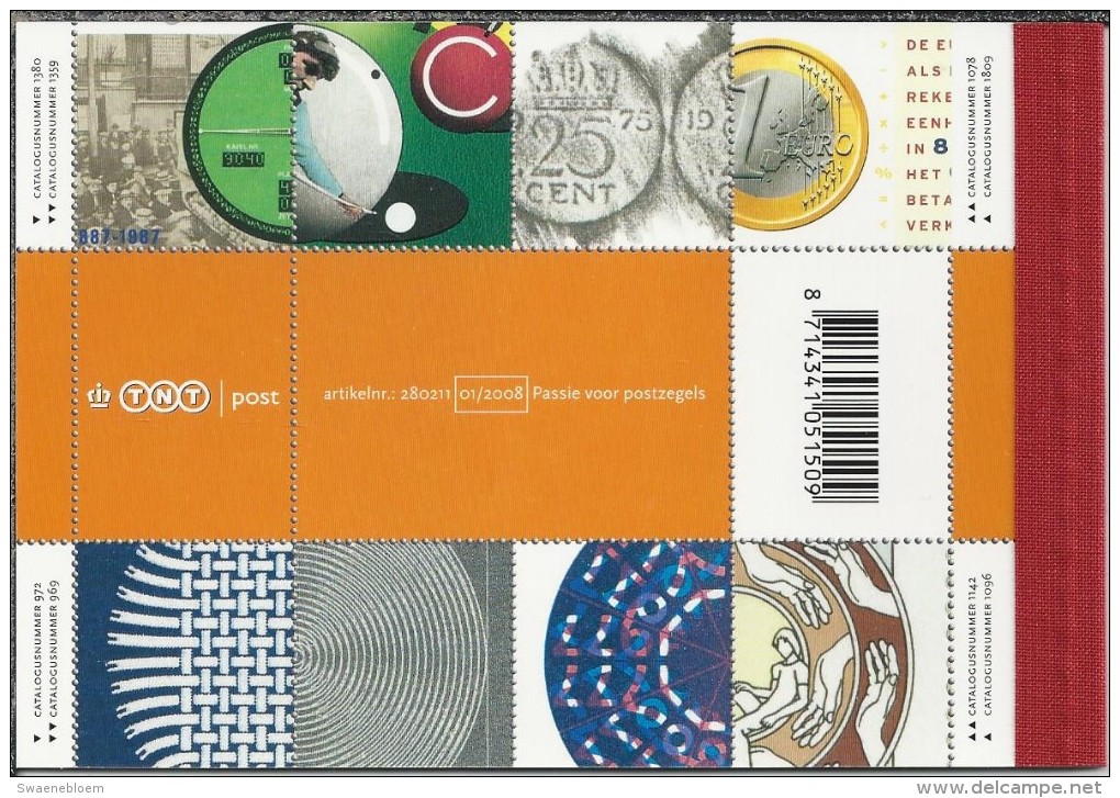 Pz.- Passie Voor Postzegels. Prestige Boekje No. 19. 01/2008. 100 Jaar NBFV. 80 Jaar NVPH. 2 Scans - Nuevos