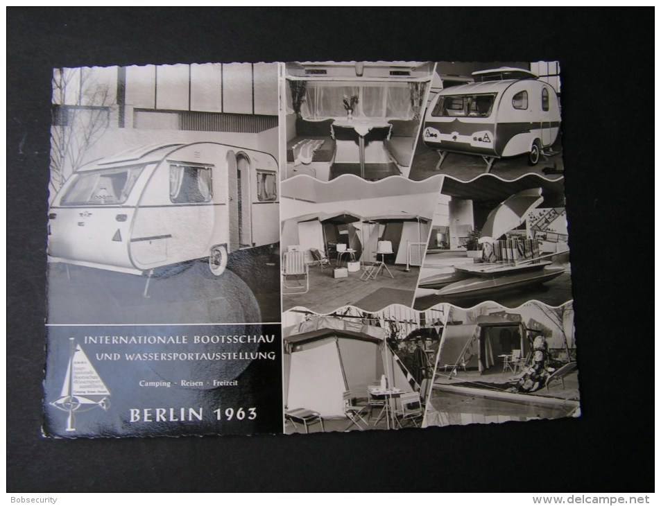 == Berlin Messe 1963 Bootschau Mit Original Vognette Und SST  Back Side - Mitte