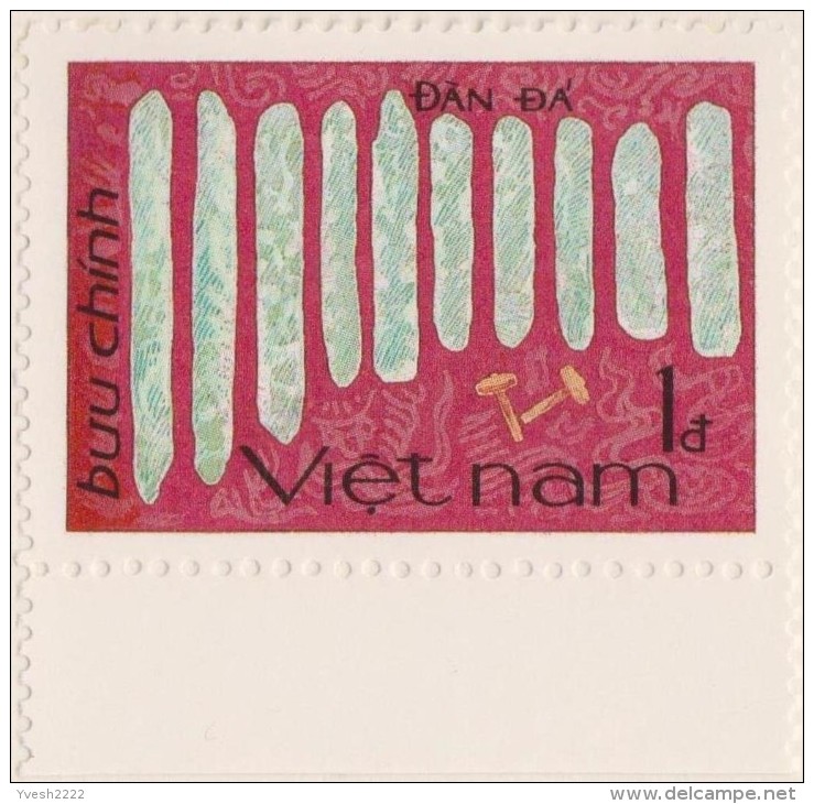 Vietnam 1985 Y&T 637/43. Essais Avec Timbres De Démonstration. Instruments De Musique. Tambour, Pierres Sonores, Flûte, - Musique