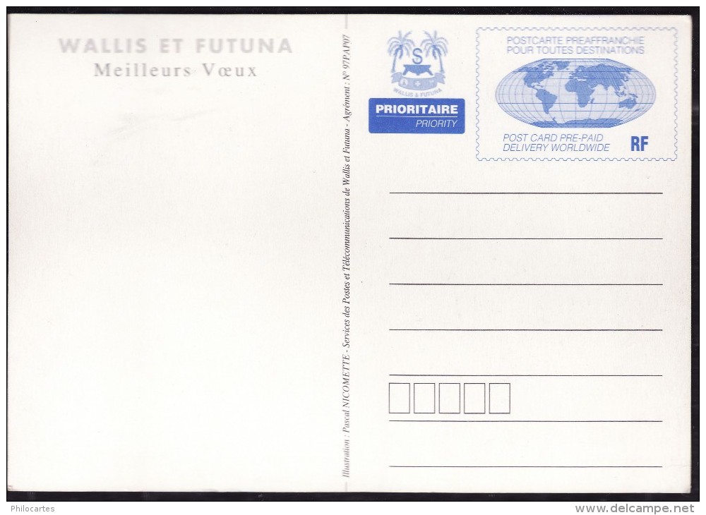 WALLIS Et FUTUNA  2002 - YT  587  Sur Une Carte Maximum  - Neuve - Cartas & Documentos