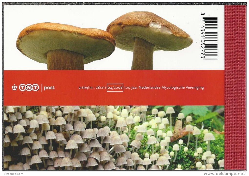 Pz.- 100 Jaar Nederlandse Mycologische Vereniging. Prestige Boekje No. 22. 2 Scans. Paddenstoelen. - Unused Stamps