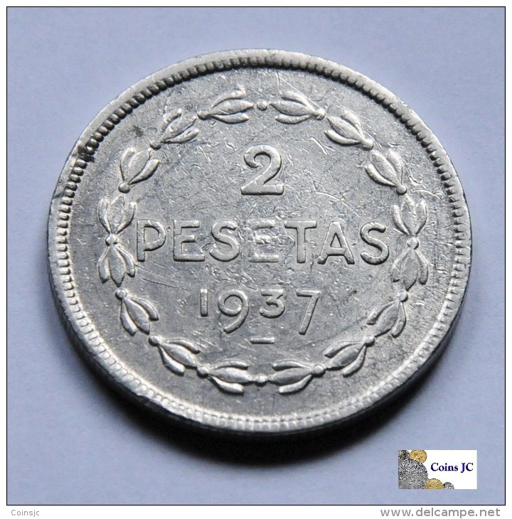 España - Euzkadi - 2 Pesetas - 1937 - Otros & Sin Clasificación