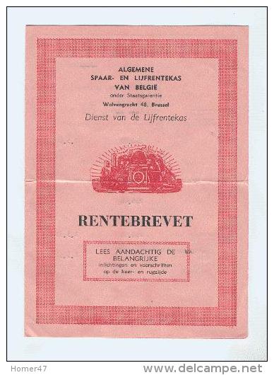 Rentebrevet ASLK - 1960 - Banque & Assurance