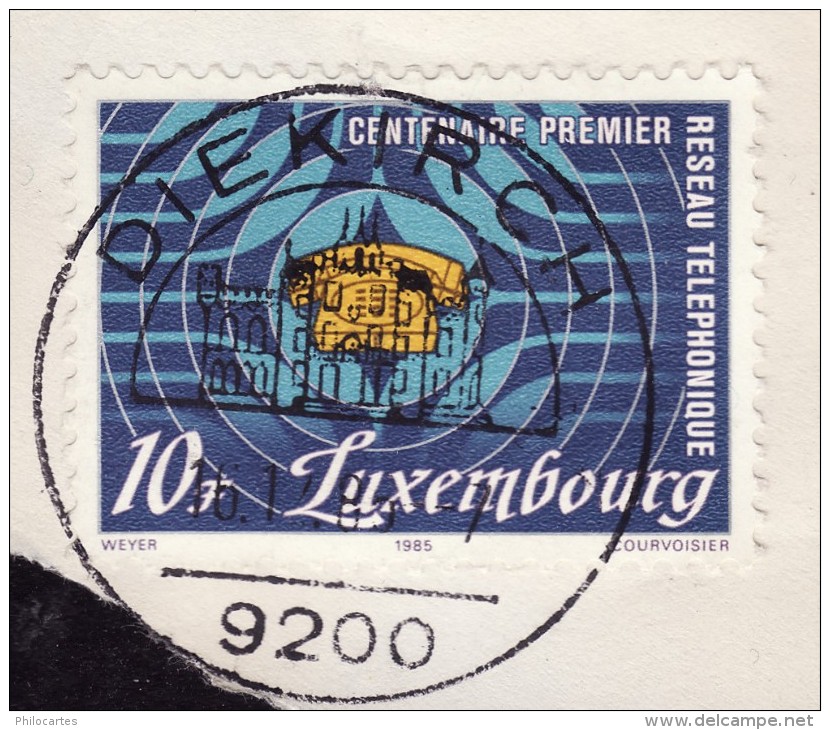 LUXEMBOURG  1985   -  YT   1075 -  Premier Réseau  - Oblitéré - Gebraucht