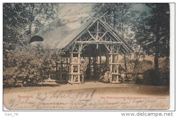 CP BERGEDORF Das Birkenhauschen Im Schlossgarten / Le Chalet De Bouleau Dans Le Jardin Du Château - Bergedorf