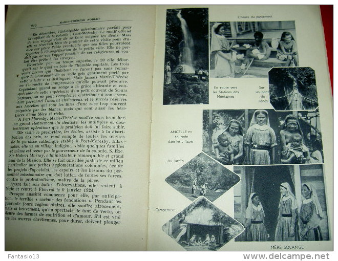 Marie-Thérèse Noblet Servante De Notre-Seigneur En Papouasie 1889-1930 PINEAU 1934 Religion Biographie Ethnographie - Biographien