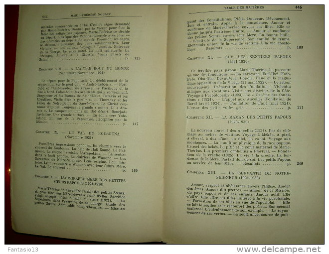 Marie-Thérèse Noblet Servante de Notre-Seigneur en Papouasie 1889-1930 PINEAU 1934 Religion biographie Ethnographie